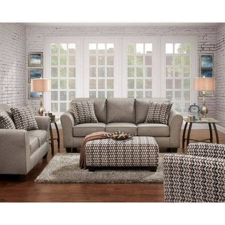 Cambridge Haverhill Four Piece Living Room Set in Gray ...