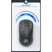 Wireless Keyboard & Mouse Set, Black, Single Piece with Receiver for two & 104 Full Keys Layout