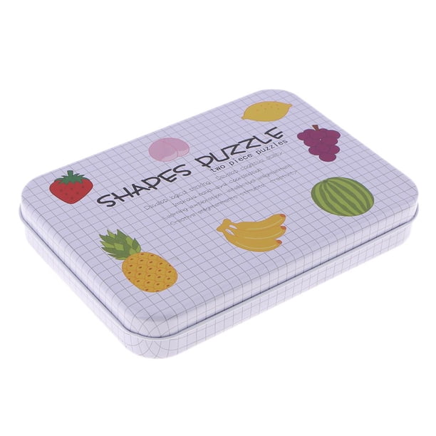 Antidesgarro de Rompecabezaoscitivo de Aprendizaje para Bebé Perfecl Caja Frutas