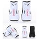 thumbnail image 5 of Espinilleras de fútbol blancas superligeras para jóvenes, adultos, hombres y mujeres (talla L), 5 of 8