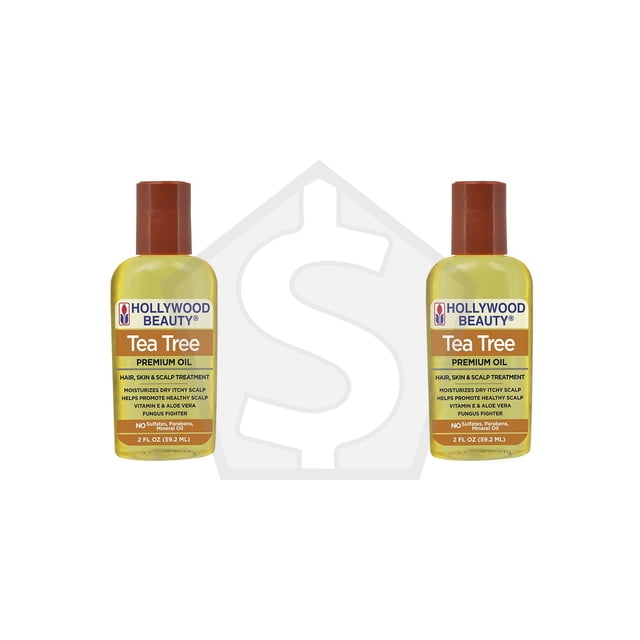 Lot de 2 - Huile d'Arbre à Thé HOLLYWOOD BEAUTY - 2 Oz