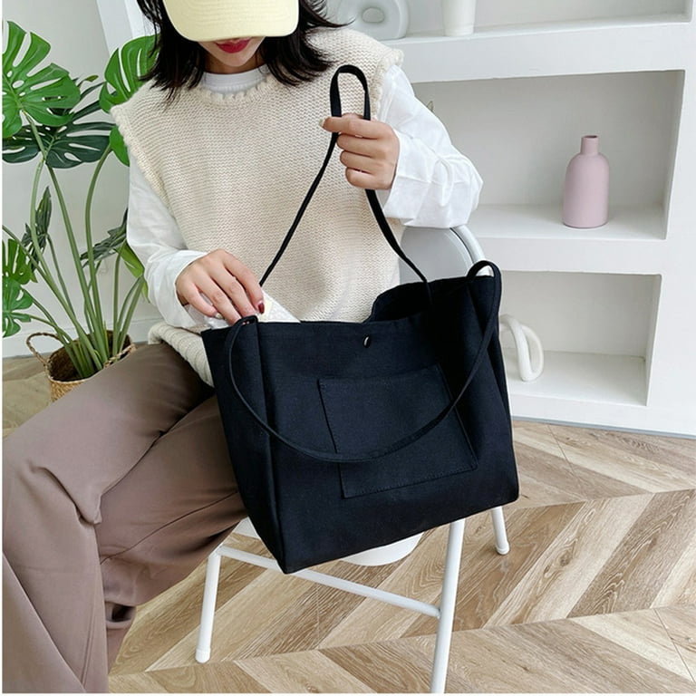 Extra Large Canvas Tote Black