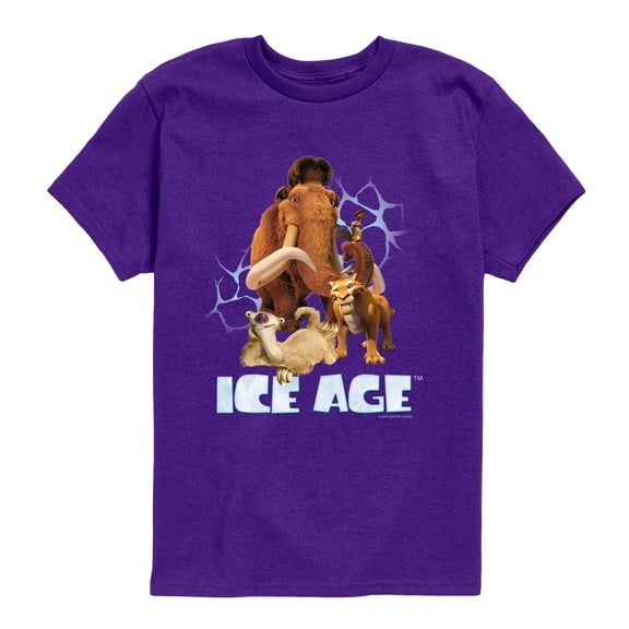 Ice Age - Character Collage - Youth Boys Short Sleeve Graphic T-Shirt