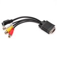 thumbnail image 3 of VGA to Video TV Out S-Video AV and 3 RCA Female Converter Cable Adapter, 3 of 6