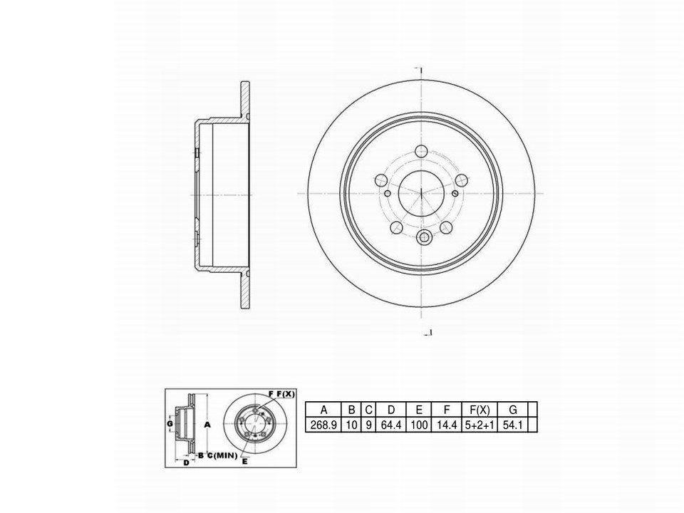 Winstop Brake Rotor, Rear WS228158, Toyota Camry 1991-1988
