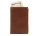 thumbnail image 2 of Funda cuero billetera notas campo memo - bolsillo 3.5x5.5, bolsillo dinero, cuero grano superior, múltiples bolsillos, soporte bolígrafo, 2 of 3