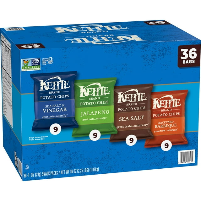 Kettle Variety Pack Potato Chips, 1 oz., 36 ct.