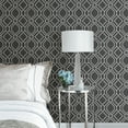thumbnail image 3 of Advantage Frege Charcoal Trellis Wallpaper, 3 of 4