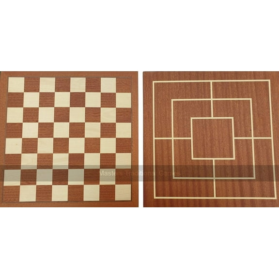 Dal Negro 31cm Chess and Nine Men's Morris Board (39mm squares)