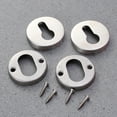 thumbnail image 2 of IBASETOY 1 Set of Door Hole Filler Cover Plate Keyhole Protector Stainless Steel for Home Security, 2 of 5