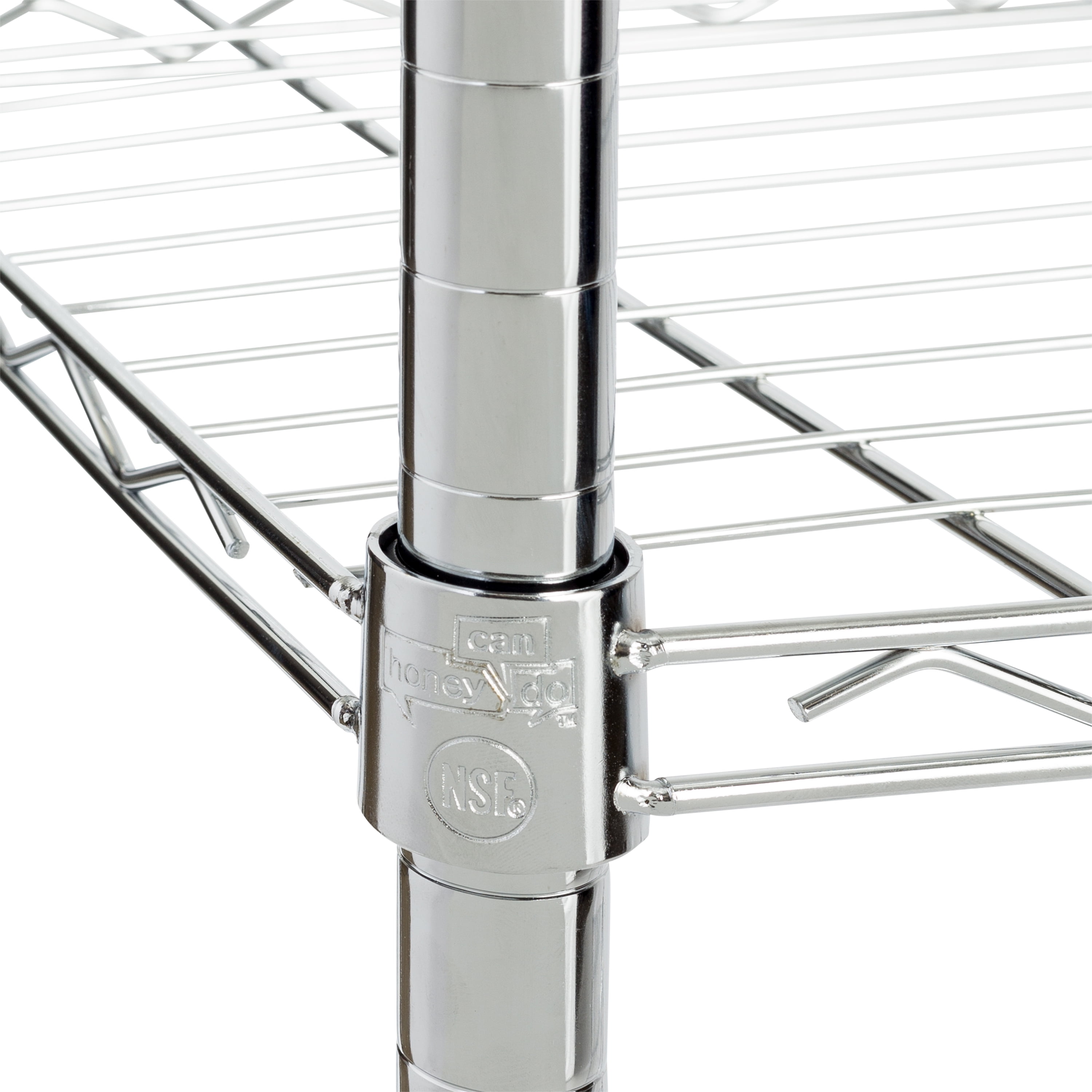 Honey Can Do Urban 5--Shelf Adjustable Steel Storage Shelving Unit, Chrome