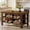 DARK BROWN, variant on Tribesigns Farmhouse Kitchen Island with Storage for Home Kitchen Dining Room (Brown)