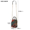 thumbnail image 2 of FORMRS Crossbody Bag for Women Quilted Travel Shoulder Cell Phone Purse with Chain Strap Handbag, Green Stars Abstract, 2 of 7