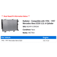thumbnail image 2 of Radiator - Compatible with 1996 - 1997 Mercedes-Benz E320 3.2L 6-Cylinder, 2 of 2