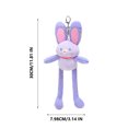 thumbnail image 2 of 1 Pcs Plush Bunny Keychain, Bunny Keychain, Pull-Out Bunny Keychain (Bunny), 2 of 7