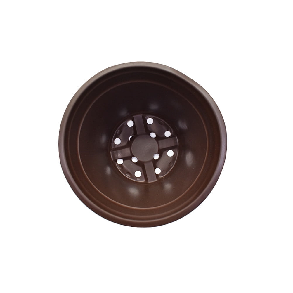 100Pcs 5.9" Plastic Plants Nursery Pot Seedlings Flower Plant Container Seed Starting Pots