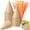 Brown, variant on 100 Sets 6 oz Disposable Snow Cone Cups with Spoon Straws Leakproof Shaved Ice Supplies for Slush, Ice Cream, Summer Parties, Hawaiian Luau, Birthday Celebration - Rainbow Colors