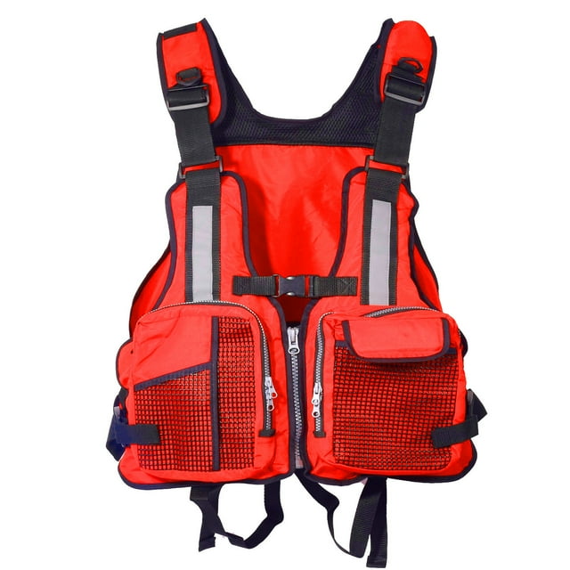 Agiferg Adult Buoyancy Vest Fishing Lures Multi-pocket Non-professional Life Jacket