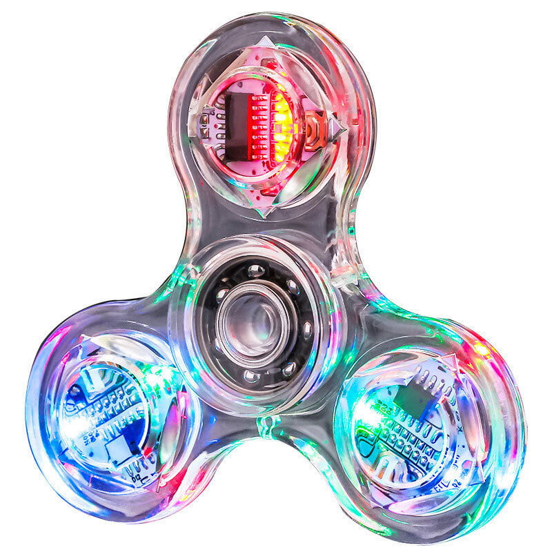 Gamle tider guiden Give Lighting Finger Spinner LED Running Decompression Fidget Toy Sensory  Fingertip For Kids Anxiety And Stress Relief 7 - Walmart.com