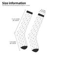 thumbnail image 4 of Fotbe Hand Drawn Turtle print Women's Men's Novelty Crew Socks Cotton Socks Knee High Socks for Walking,Running,Nurses,Pregnancy, 4 of 8