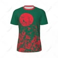 thumbnail image 3 of Exclusive design Bangladesh Flag Grain 3D Printed Men For Running Bike Soccer Tennis Fitness Sports tshirt Mesh Short T-shirt, 3 of 13