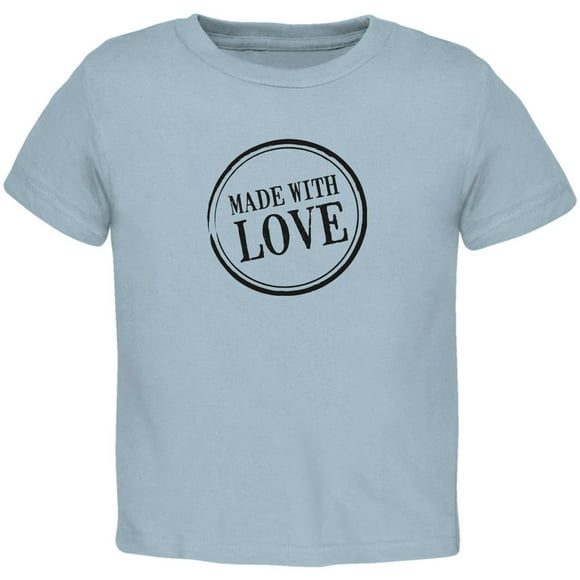 Valentine's Day - Made With Love Light Blue Toddler T-Shirt