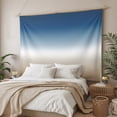 thumbnail image 3 of Navy Blue Beige Ombre Cream Tapestry for Bedroom Wall Hanging Tapestry, Modern Abstract Art Aesthetics Ceiling Backdrop Tapestries Poster Blanket Wall Decor for Teens Room Living Room Dorm 39" x 59", 3 of 8