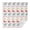 White-4, variant on Floral 42" Square Waterproof Tablecloth, Floral Print Polyester Table Cover