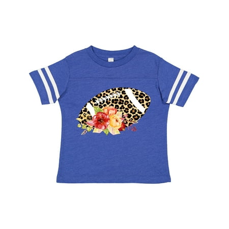 

Inktastic Football with Flowers and Leopard Spots Gift Toddler Boy or Toddler Girl T-Shirt