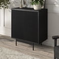 thumbnail image 2 of Evelyn&Zoe Whitman 28" Wide Rectangular Accent Cabinet, Black Grain, 2 of 7