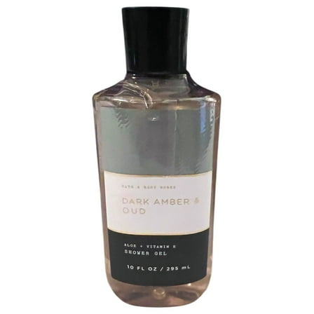Bath & Body Works DARK AMBER & OUD Shower Gel with Aloe   Vitamin E (10 FL O Z / 295 mL)
