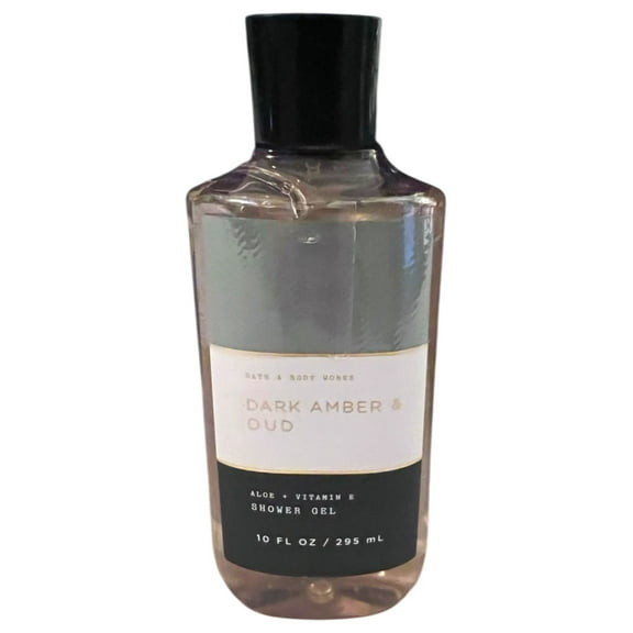 Bath & Body Works DARK AMBER & OUD Shower Gel with Aloe   Vitamin E (10 FL O Z / 295 mL)
