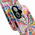 thumbnail image 2 of Cosmic Swirl Starburst Phone Case, Psychedelic Rainbow Galaxy Art Phone Cover Fits iPhone 16 15 14 13 12 11 Pro Max Mini, 2 of 6