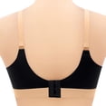 thumbnail image 5 of UngA Women's Bras Front Closure Bras Gathering Plush Size Bras Thin Cup Wireless Bras Full Coverage T-Shirt Bralettes Black,S(34/75), 5 of 5