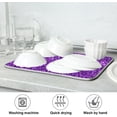 thumbnail image 7 of GZHJMY Purple Glitter Texture (6) Dish Drying Mat for Kitchen Counter,Super Quick Absorbent Composite Sponge Dish Drying Pad,Heat Resistant Non-Slip Rack Tableware Mat (16x18Inch)for Dishes Coffee M, 7 of 7