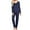Dark Blue, variant on Women's Pajama Set Two Piece Long Sleeve Sleepwear Soft V Neck Pj Top and Long Pants Loungwear