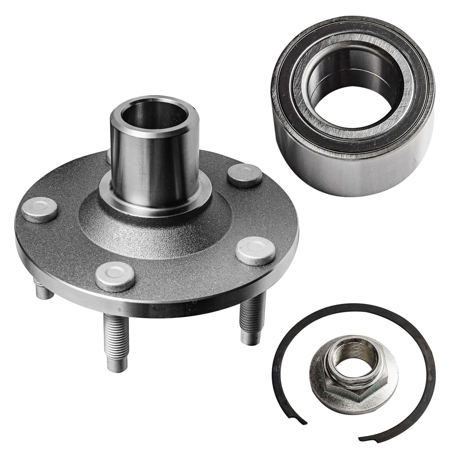 Detroit Axle - 2 Front Wheel Bearing Hubs for 01-12 Ford Escape Mercury Mariner Mazda Tribute, Replacement 2001 2002 2003 2004 2005 2006 2007 2008 2009 2010 2011 2012 Wheel Bearing & Hubs Assembly