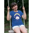 thumbnail image 2 of Cloud And A Rainbow T-Shirt Juniors -Image by Shutterstock,  Small, 2 of 4
