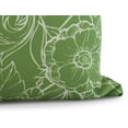 thumbnail image 2 of Simply Daisy, 18" x 18" Zentangle 4, Floral Print Outdoor Pillow, Green, 2 of 2