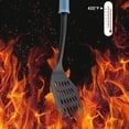 thumbnail image 6 of "Crock Sets with 5 Pieces Kitchen Utensil with Spoon Rest, Ladle, Spaghetti Spoon, Slotted Turner, Solid Spoon, Slotted Spoon in Black", 6 of 20