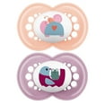 thumbnail image 1 of MAM Original Pacifier (2 pack, 1 Sterilizing Pacifier Case), Pacifiers 16 Plus Months, Baby Girl Pacifier, Best Pacifiers for Breastfed Babies, 1 of 8