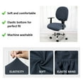 thumbnail image 5 of Office Chair Cover Stretchable Anti-Dust Swivel Chair Slipcover Protector 310G Computer Desk Chair Covers, 5 of 5