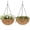 2 Pack-12 Inch, variant on Gaderth 12inch/14 Inch Hanging Planters with Coco Liner, Metal Chain Hanging Baskets, Hanging Flower Pots for Outside with Chain for Porch Balcony Garden Patio Decor