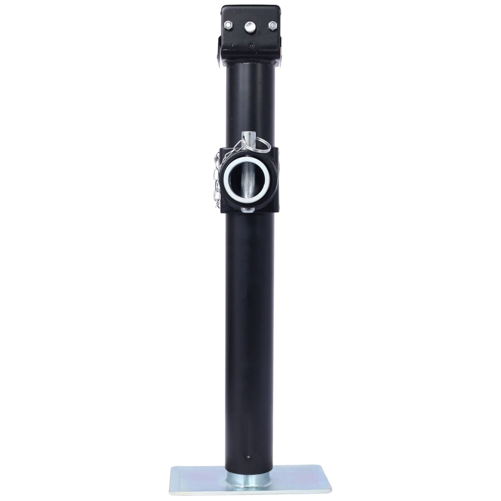 5,000LB Weld-On Swivel Trailer Jack, Heavy Duty Side-Wind Jack with 15.5" Travel & Pipe Mount
