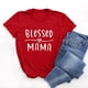 thumbnail image 4 of Fiudx Ofertas Relámpago Camiseta Holgada Estampada con Cuello Redondo y Manga Corta para Mujer, 4 of 5