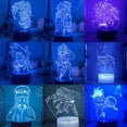 thumbnail image 2 of Figuras de acción de Dragon Ball para niños, luz nocturna de Manga, Son Goku, lámpara de dormitorio acrílica, juguetes de regalo, 2 of 4