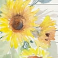 thumbnail image 2 of Loreth, Lanie 15x15 White Modern Wood Framed Museum Art Print Titled - Blooming Sunflower Square V, 2 of 4