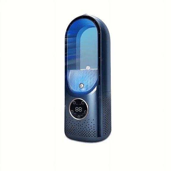 Portable Evaporative Air Cooler with Humidifier  6 Speed USB Desktop Mini AC Fan  Personal Cooling for Office  Bedroom    Camping & Travel  Quiet & Energy Efficient with Timer