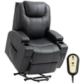 thumbnail image 1 of HOMCOM Fauteuil Inclinable Releveur avec Télécommande, Noir, 1 of 10