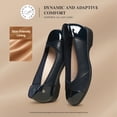 thumbnail image 4 of DREAM PAIRS Women's Low Wedge Comfort Flats Professional Slip-On Walking Shoes with Arch Support Flexible Non-Slip Work Shoes, 4 of 8